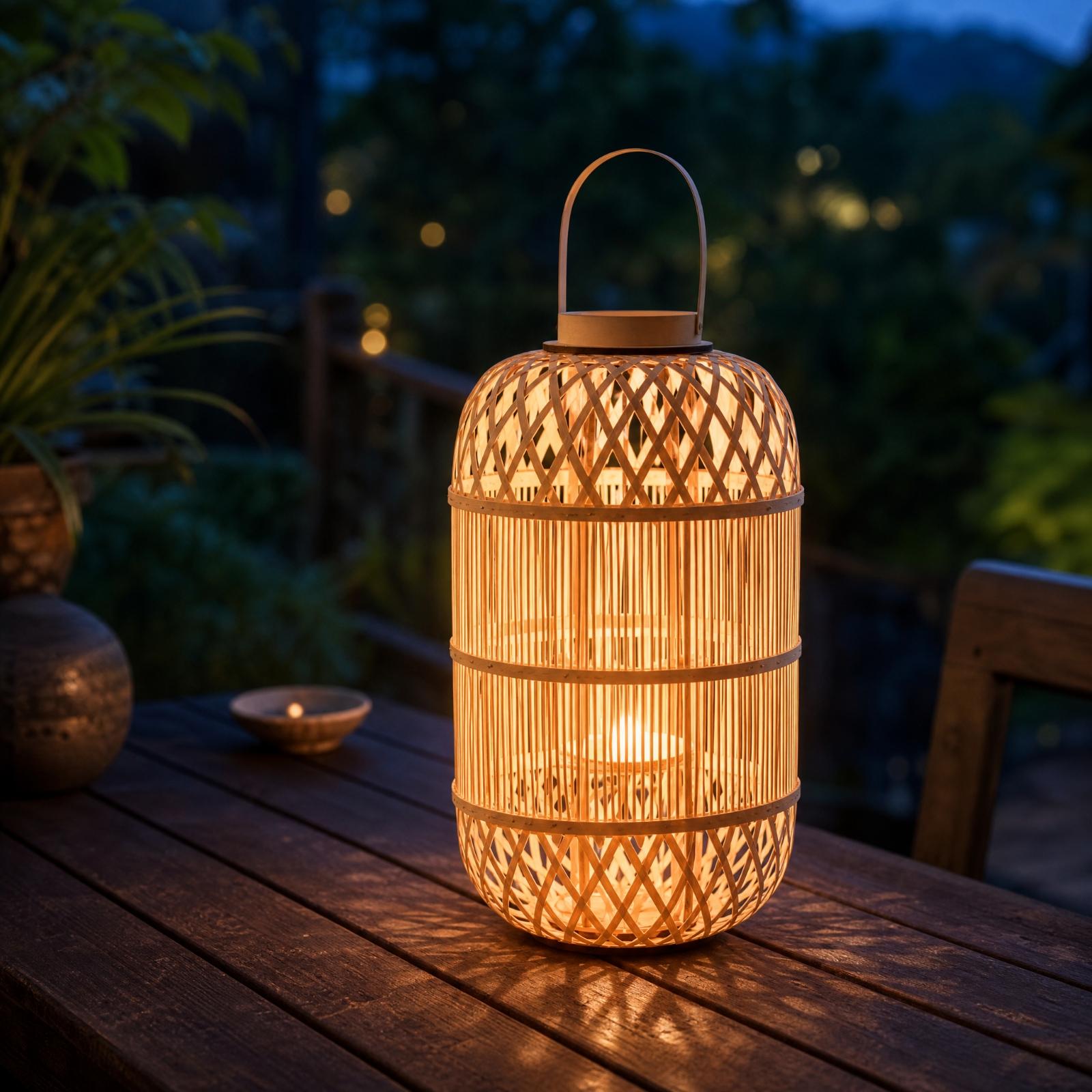 Dekorative Bambus-Kerzenlatern – Candle Holder Decor Bewertung und Preis