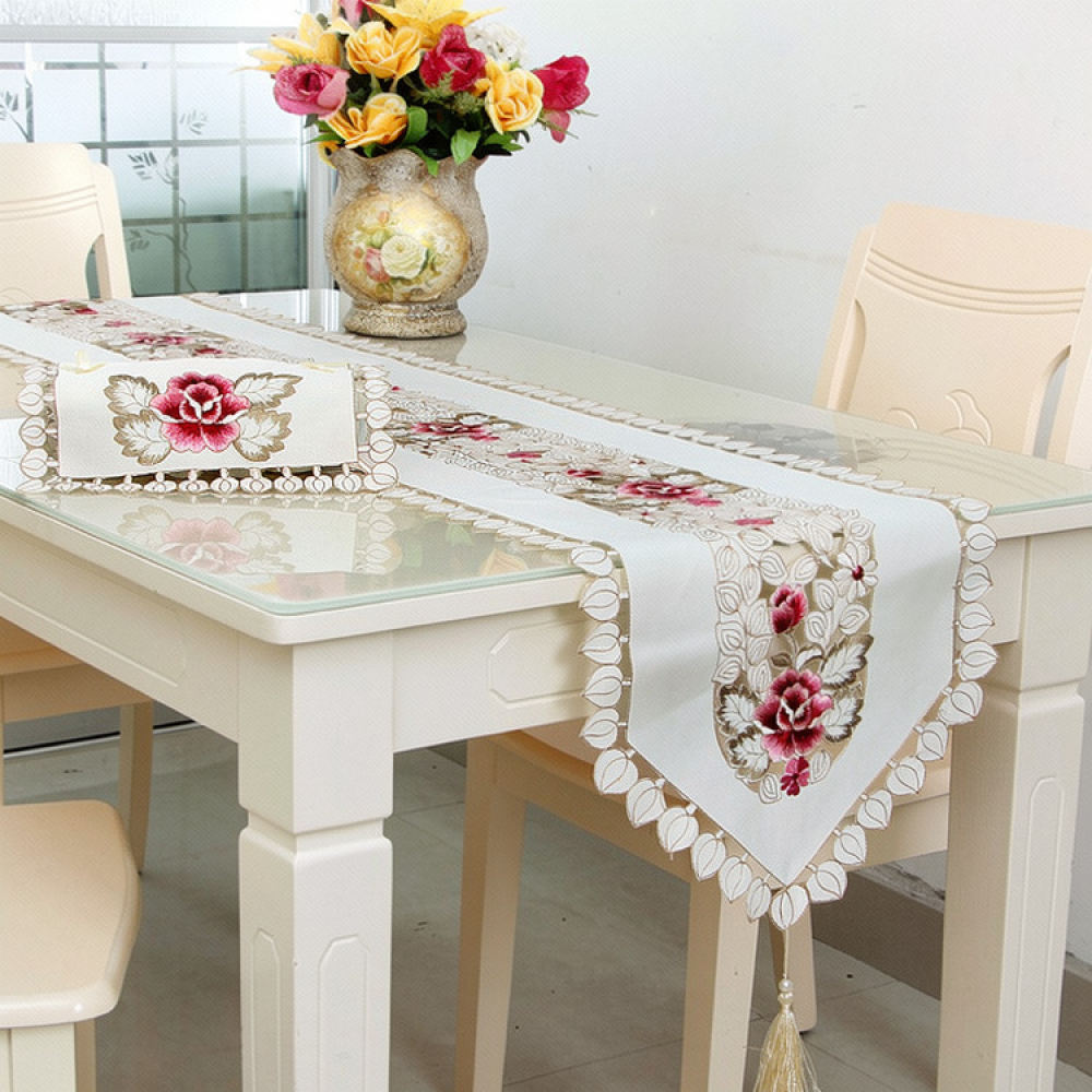 Vintage-Tischläufer mit Blumen – Table Runner Bewertung und Preis