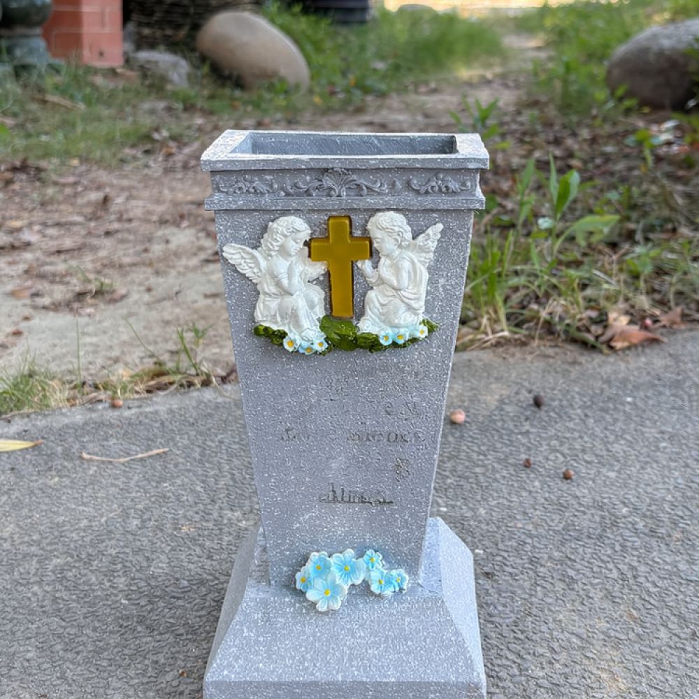 Harz-Solar-Kreuz-Friedhofsvase – Vase Decor Bewertung und Preis
